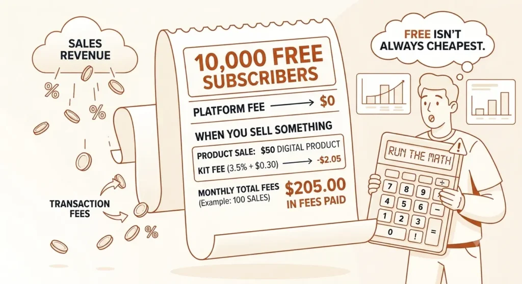 Feature Image on Kit review on Kit(Convertkit) Pricing.